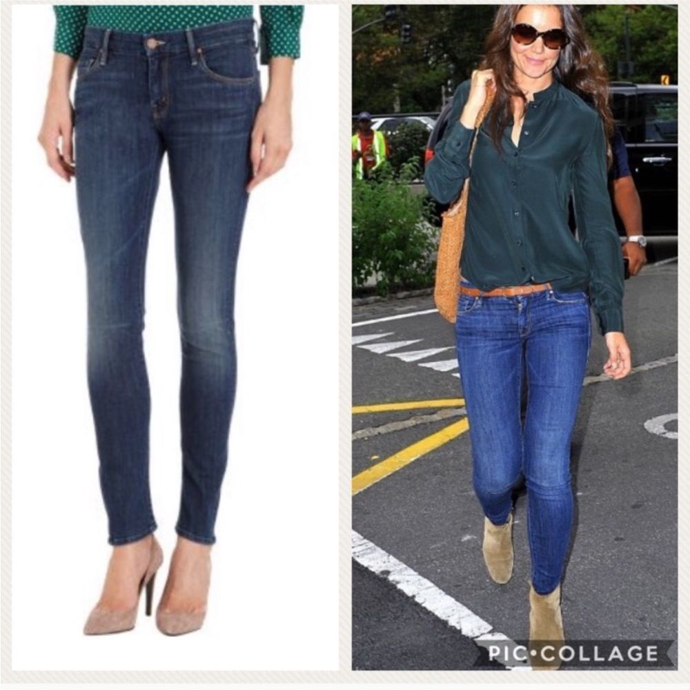 MOTHER The Looker Skinny High Waisted Jeans Lies and Shadows 25